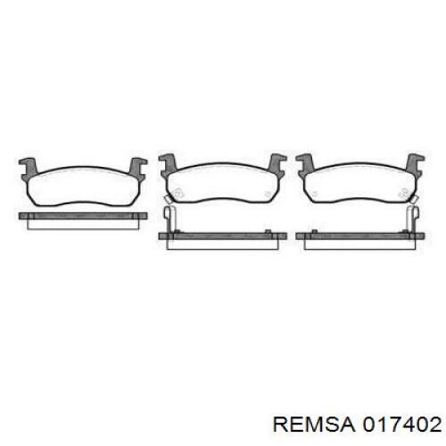 Передние тормозные колодки 017402 Remsa