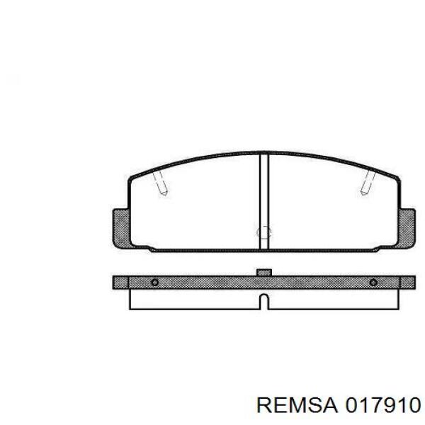 Задние тормозные колодки 017910 Remsa