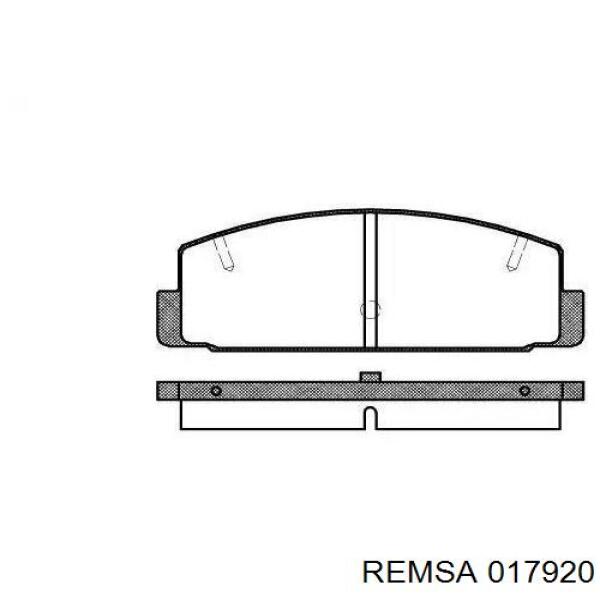 Задние тормозные колодки 017920 Remsa