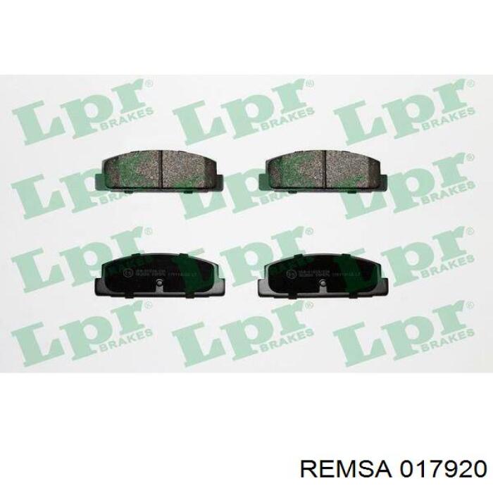 Купить 017920 Remsa Колодки тормозные задние, дисковые