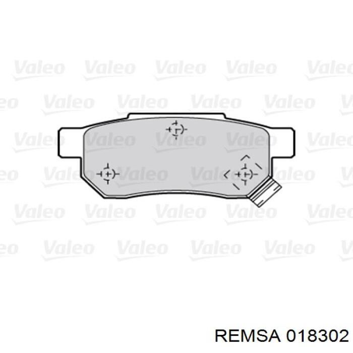 Задние тормозные колодки 018302 Remsa
