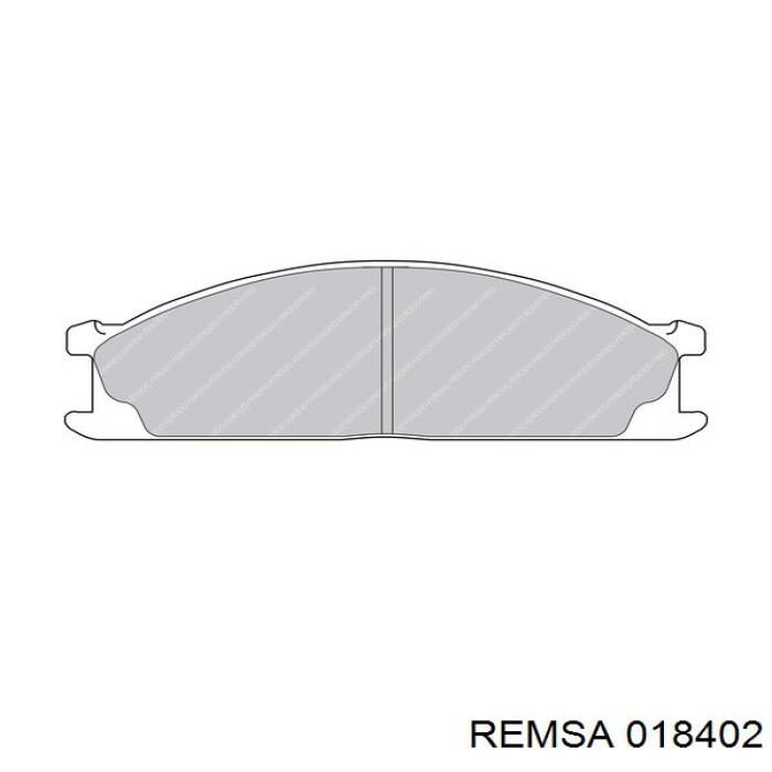 Передние тормозные колодки 018402 Remsa