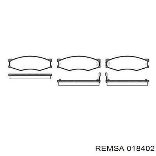 Тормозные колодки Remsa 018402
