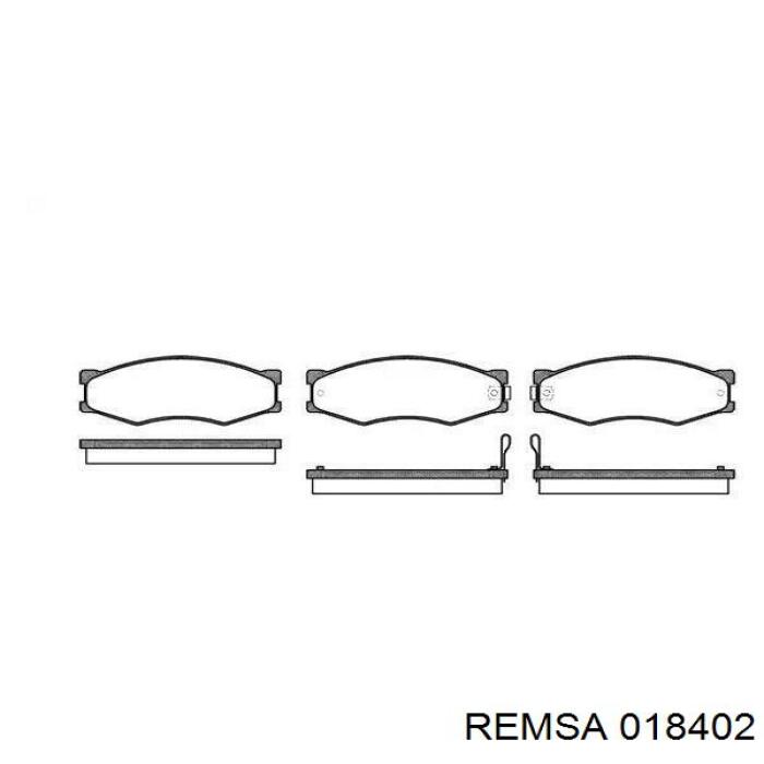 Передние тормозные колодки 018402 Remsa