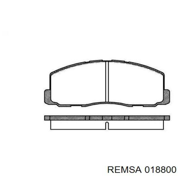 Передние тормозные колодки 018800 Remsa