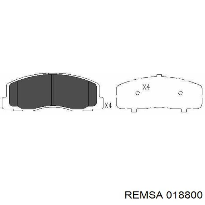 Купить 018800 Remsa Колодки тормозные