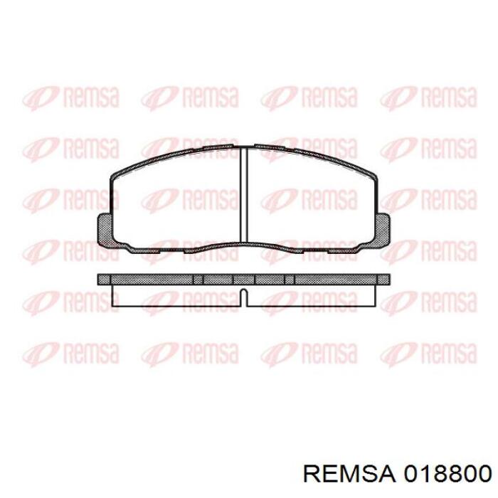 Pastillas de freno delanteras 018800 Remsa
