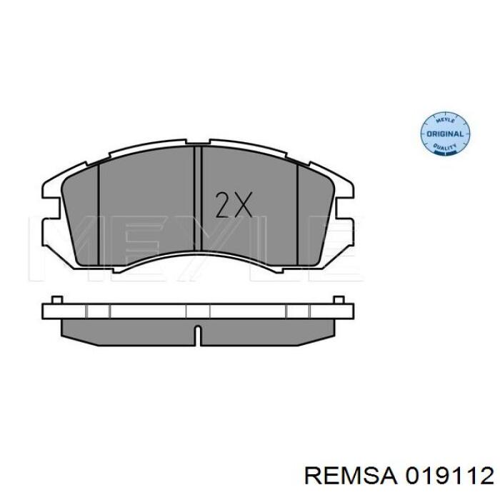 Купить 019112 Remsa Колодки тормозные