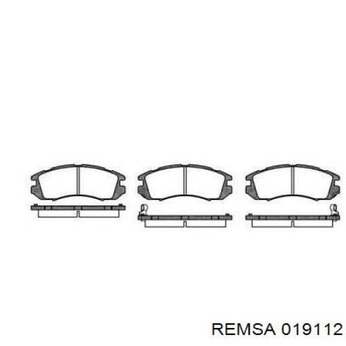 Передние тормозные колодки 019112 Remsa