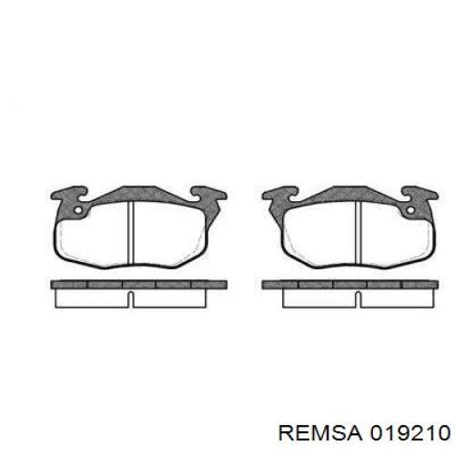 Передние тормозные колодки 019210 Remsa