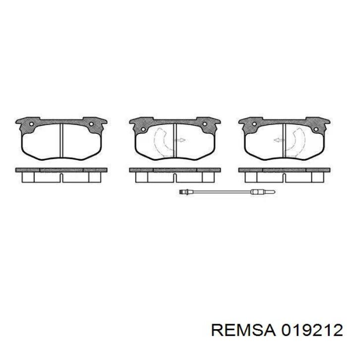 019212 Remsa Колодки передние