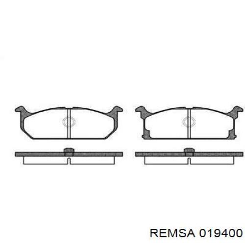 Передние тормозные колодки 019400 Remsa