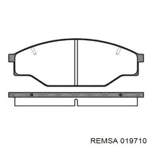 Передние тормозные колодки 019710 Remsa