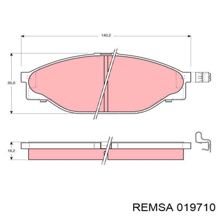 Колодки Remsa 019710 цена, от 14.17 USD