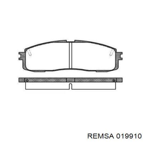 Задние тормозные колодки 019910 Remsa