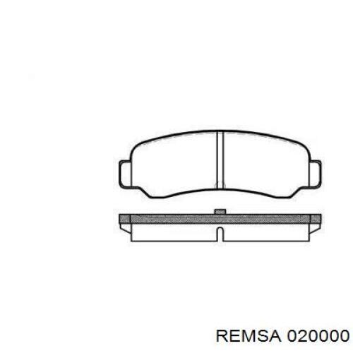 Задние тормозные колодки 020000 Remsa