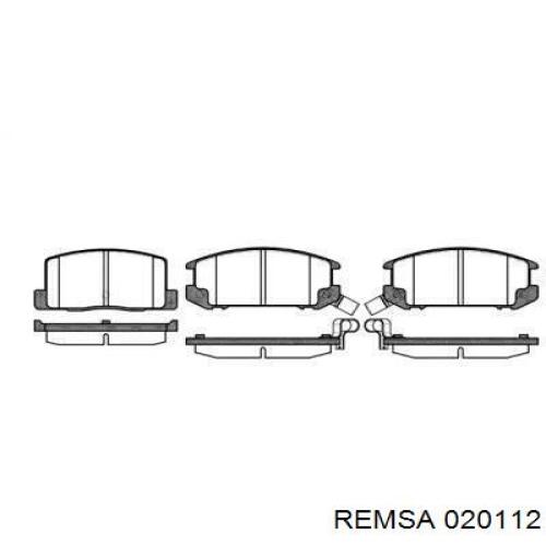 Задние тормозные колодки 020112 Remsa