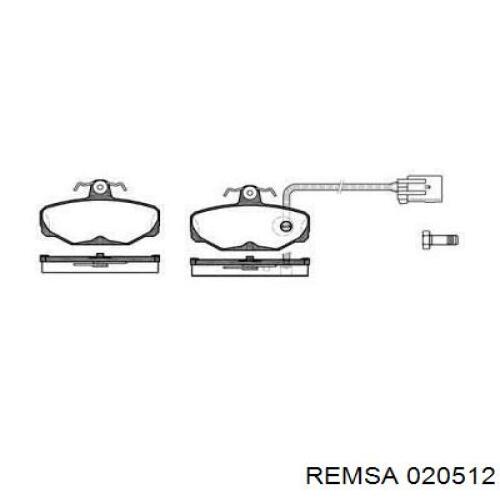 Задние тормозные колодки 020512 Remsa