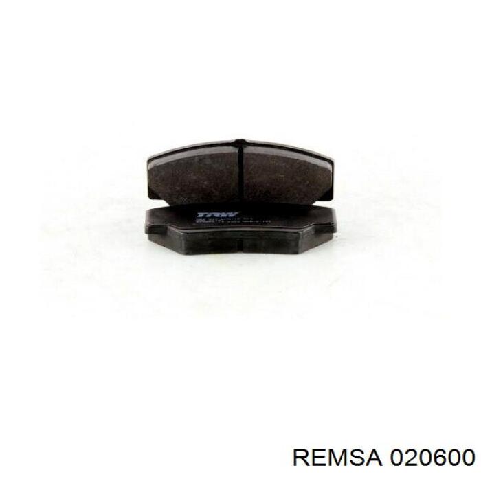 Передние тормозные колодки 020600 Remsa