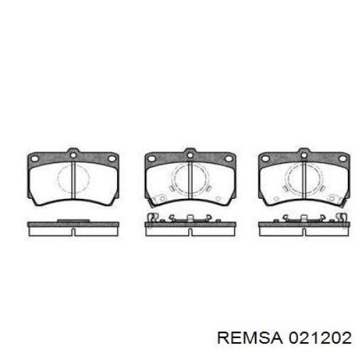 Передние тормозные колодки 021202 Remsa