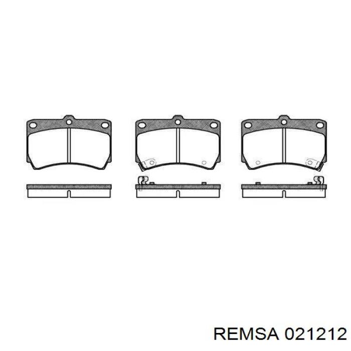 0212.12 Remsa колодки тормозные передние дисковые