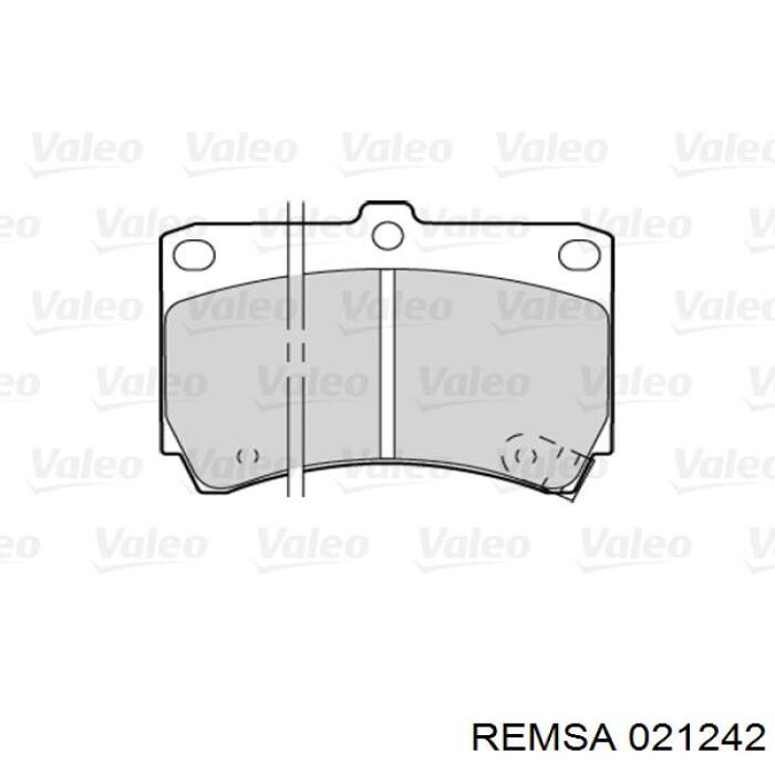 Тормозные колодки Remsa 021242