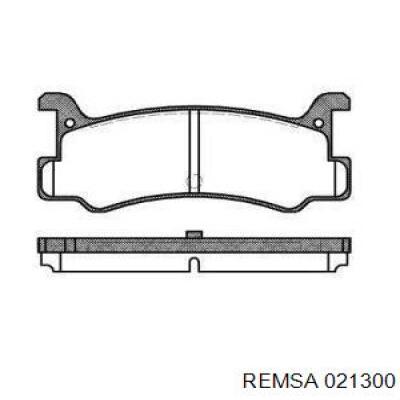 Задние тормозные колодки 021300 Remsa