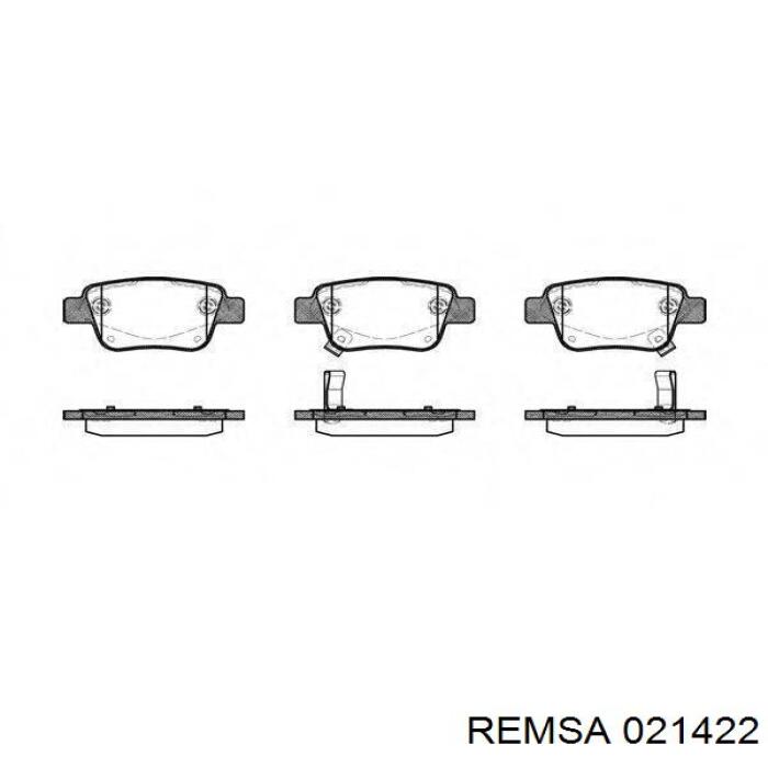 Задние тормозные колодки 021422 Remsa