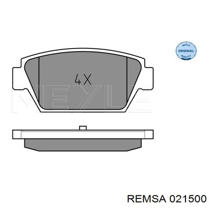 Купить 021500 Remsa Колодки тормозные задние, дисковые