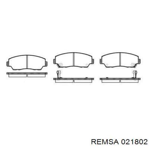 Передние тормозные колодки 021802 Remsa