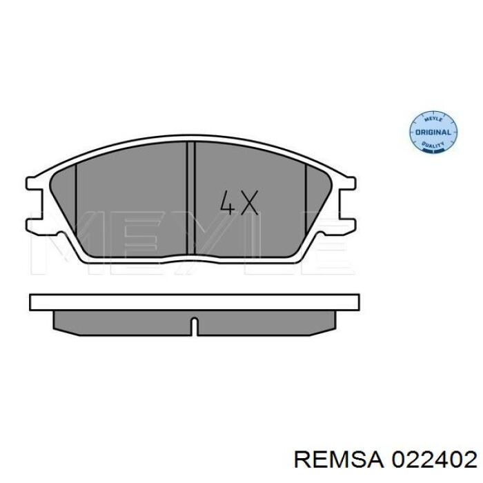 022402 Remsa Колодки передние