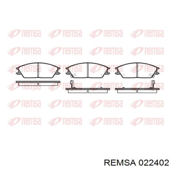 Купить 022402 Remsa Колодки тормозные