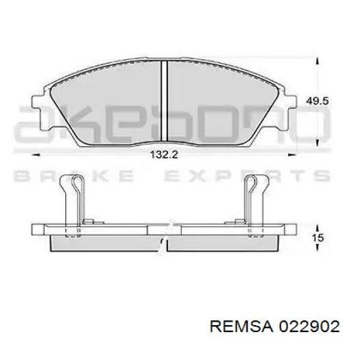 022902 Remsa Колодки передние