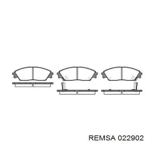 Передние тормозные колодки 022902 Remsa