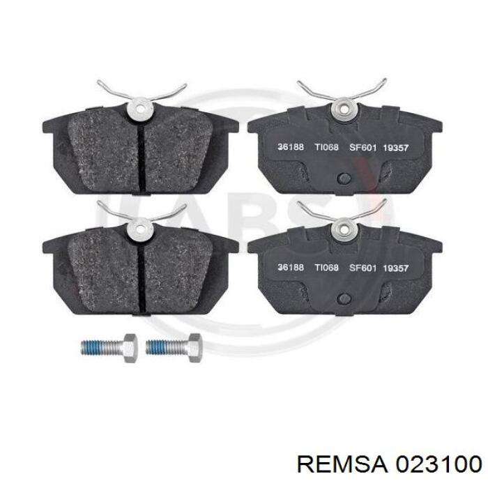 Купить 023100 Remsa Колодки тормозные задние, дисковые