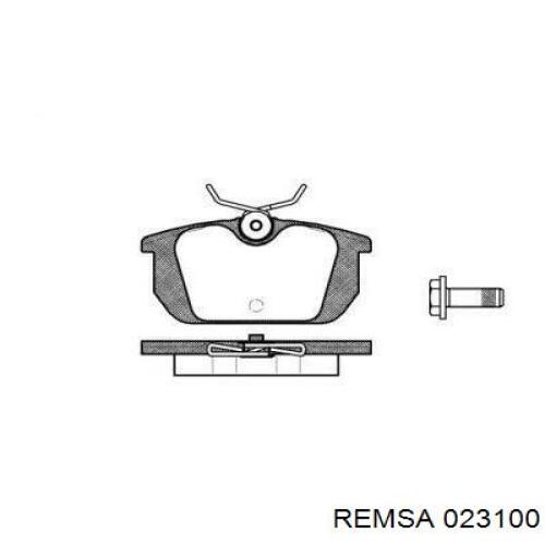 Задние дисковые колодки Remsa 023100