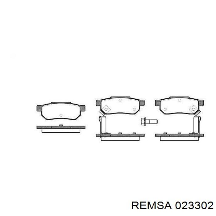 Задние тормозные колодки 023302 Remsa