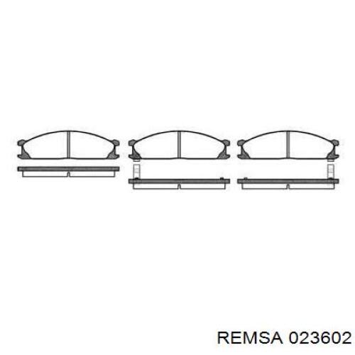 Передние тормозные колодки 023602 Remsa