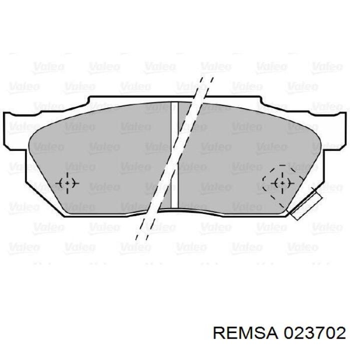 Передние тормозные колодки 023702 Remsa