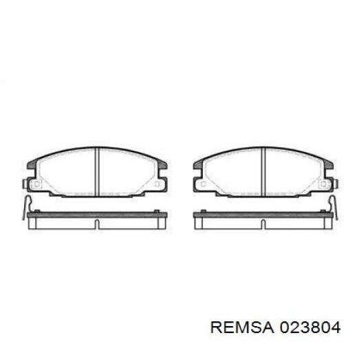 Передние тормозные колодки 023804 Remsa