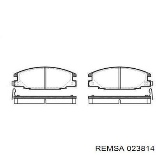 Передние тормозные колодки 023814 Remsa