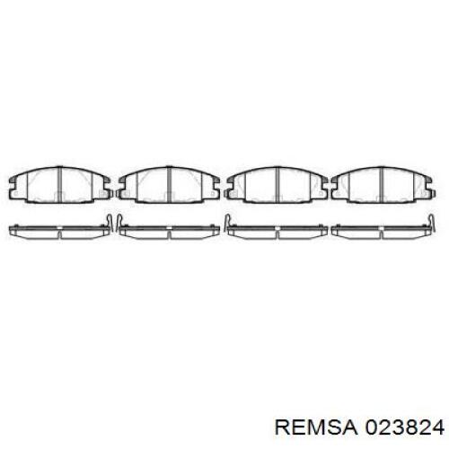 Передние тормозные колодки 023824 Remsa