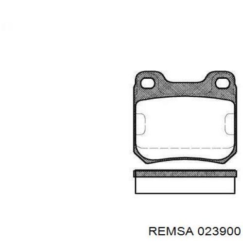 Задние тормозные колодки 023900 Remsa