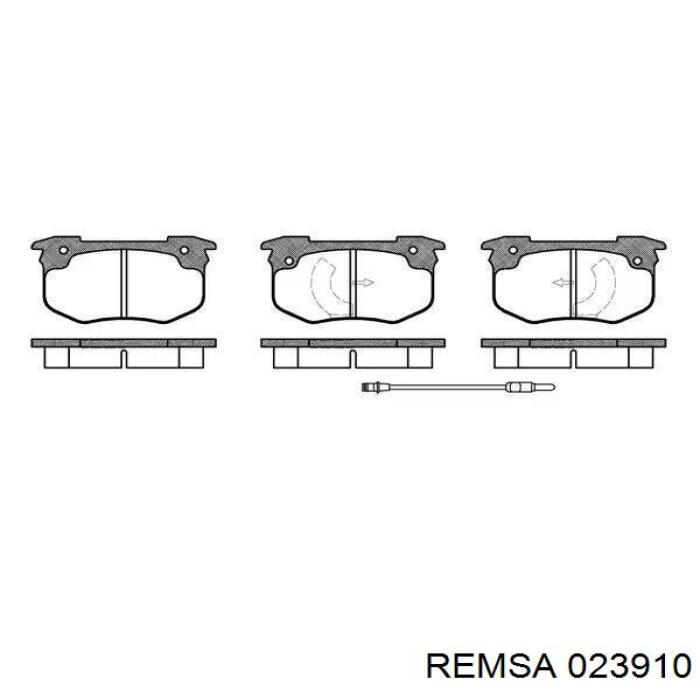 023910 Remsa Колодки тормозные дисковые комплект