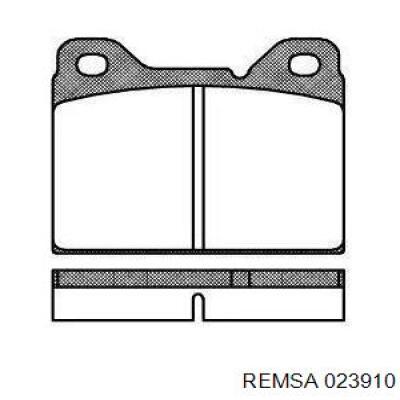 Колодки дисковые  Remsa 023910 цена, от 13.72 USD
