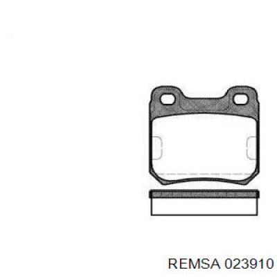 Купить 023910 Remsa Колодки тормозные задние, дисковые