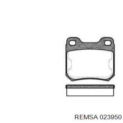 Задние тормозные колодки 023950 Remsa