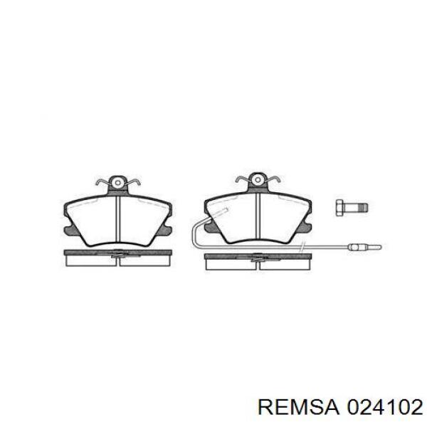 Передние тормозные колодки 024102 Remsa