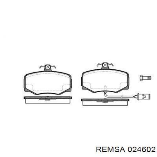 Передние тормозные колодки 024602 Remsa