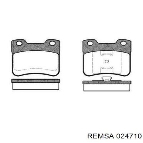 Передние тормозные колодки 024710 Remsa